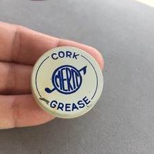 Merit Cork Grease Tin w/ Product  Musical Instrument Maintenance Care Vintage