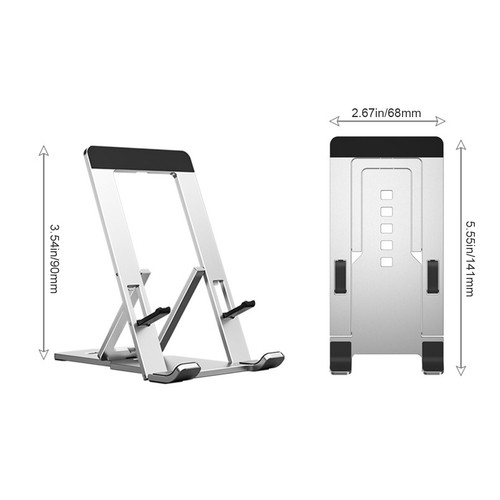 Premium Aluminium Desk Table Stand Holder for Mobile Phone Tablet iPhone iPad UK - Picture 12 of 15