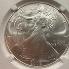 2002American Silver Eagle Early Release NGC MS 70 Mike Castle Signed 040210