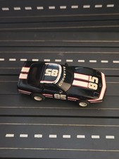 Vintage Tyco 85 Black/White/Red '83 Chevy Corvette HO Slot Car 440-X2 Chassis