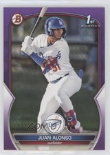 2023 Bowman Prospects Purple 125/250 Juan Alonso #BP-137 0ji1