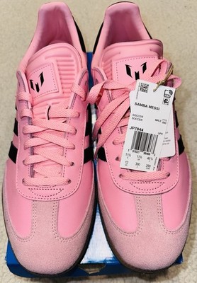 Men s Size 12 adidas Samba Messi Pink Black Gum  Indoor Soccer Shoes NEW JP7844