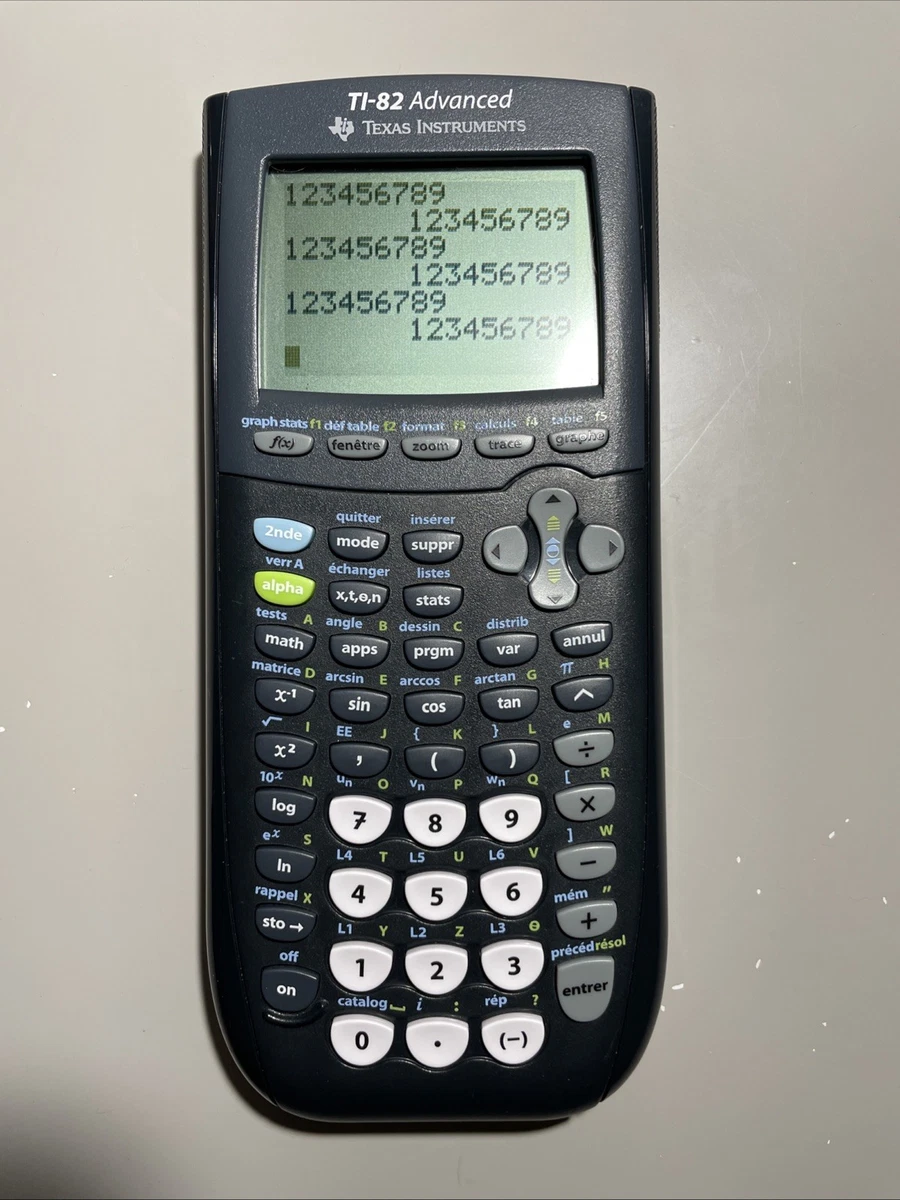 Calculatrice Texas Instruments TI-82 Advanced - Neuve Sous Blister