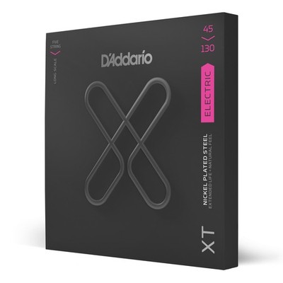D'Addario XTB45130 Regular Light 5-saitige lange Tonleiter Basssaiten, 45-130