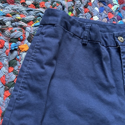 Polo Ralph Lauren Navy Blue Chino Pants Boys Size 18 Stretch Pony Logo Preppy - Picture 3 of 11