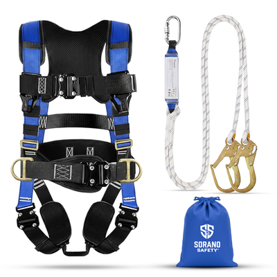 #ad Sorano Safety Harness Fall Protection –Upgraded 4 Quick Buckles Roofing Harness $89.99