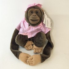 Vintage Reinhart Ultimate Plush Collection Monkey Puppet Squeaker Pink Hat Shirt