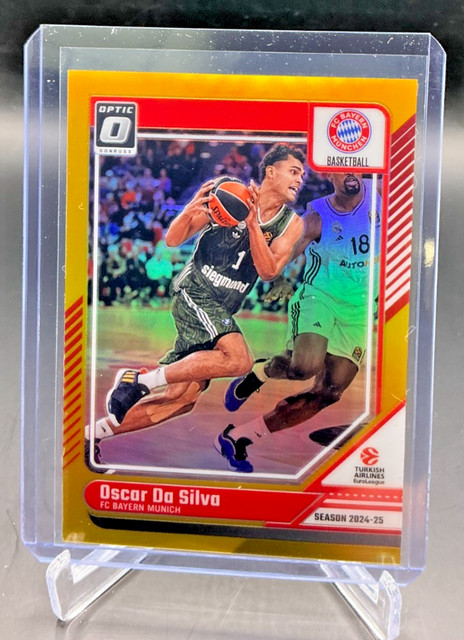 2024/25 Donruss Euroleague OSCAR DA SILVA Gold Prizm Optic 08/10 #126