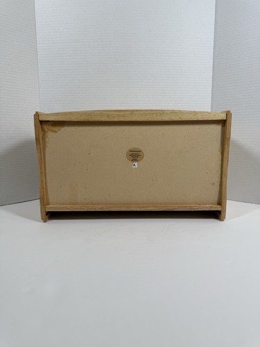 Kamenstein Wooden Roll Top Front Bread Box Natural Wood Countertop Storage - Bild 6 von 6