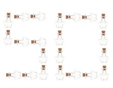 Small Mini Glass Bottles with Cork Stoppers Cute Star Shape Clear Tiny Glass ...