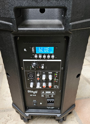 Stagg Akku Box Aktiver Lautsprecher Bluetooth USB mobil tragbar Subwoofer AS10B