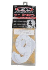 FACTORY EFFEX 5" White Decal Pro Number #9 130209 QTY 3