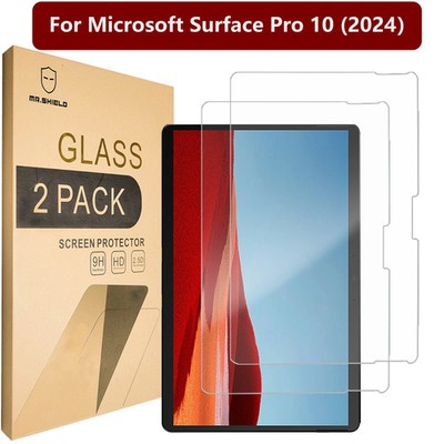 2PCS Microsoft Surface Pro X Pro 10 Tempered Glass Film Cover Screen Protector