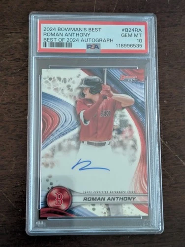 2024 Bowman's Best - Best of 2024 Autos Roman Anthony #B24-RA (RC, AU) - Red Sox