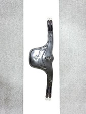 120cm Anatomischer Dressurgurt schwarz Leder ...