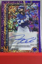 2025 Topps Chrome Update Series - Autographs Jesse Winker #AC-JW Purple Speckle