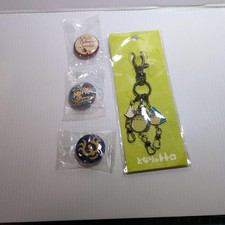 Totoro Keychain Badge Set Studio Ghibli Unused Collectible