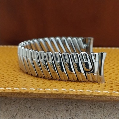 5/8'' 1950s Stainless Steel Scissor-Expansion nos Foster USA Vintage Watch Band