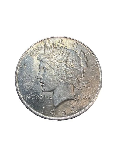 1922 Silver Peace Dollar $1 Coin 90% Silver Philadelphia Mint US Coin BU