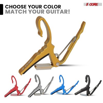 5 Core Guitar Capo Quick Change Acoustic Electric String Clip Banjo Mandolin