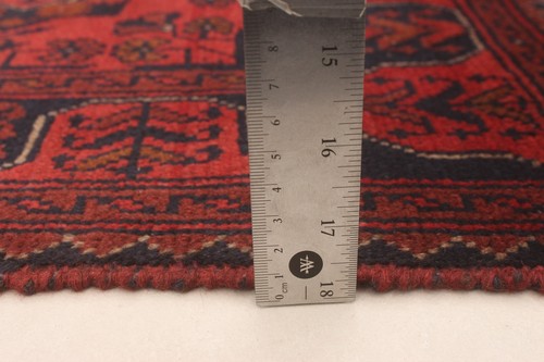 Traditional Hand-Knotted Geometric Carpet 3'2" x 4'11" Wool Area Rug - Picture 6 of 9