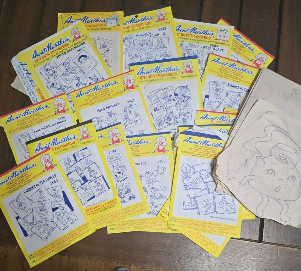 Huge Vintage Lot of Aunt Martha’s Hot Iron Transfers*** FREE SHIPPING*** - Image 3 of 3