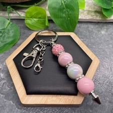 4.5  Stainless Steel Candy Bubblegum Bead Keychain Purse Backpack New C1068