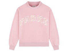 Parke Varsity Mockneck Sweetpea Pink Stripe Sweatshirt Heritage Size L/XL NEW