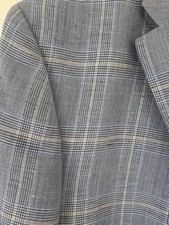 Tommy Hilfiger 44R Blue Plaid Glen Check Two Button Sport Coat Blazer Mens NWT