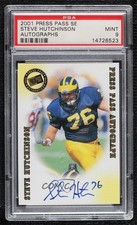 2001 Press Pass SE Auto Steve Hutchinson PSA 9 MINT Auto HOF 19x5