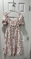 Women's Floral Print Dress Size M