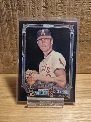 2025 Topps Allen&Ginter X Nolan Ryan California Angels #63 Black Refractor SP - Bild 1 von 2