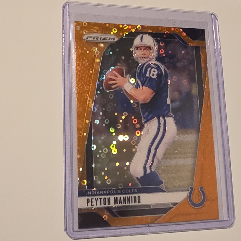 PEYTON MANNING 2024 Panini Prizm  ORANGE DISCO Prizm #126 Colts