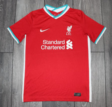 KIDS 147-158 CM. LIVERPOOL ENGLAND 2020 2021 HOME FOOTBALL SHIRT JERSEY NIKE RED