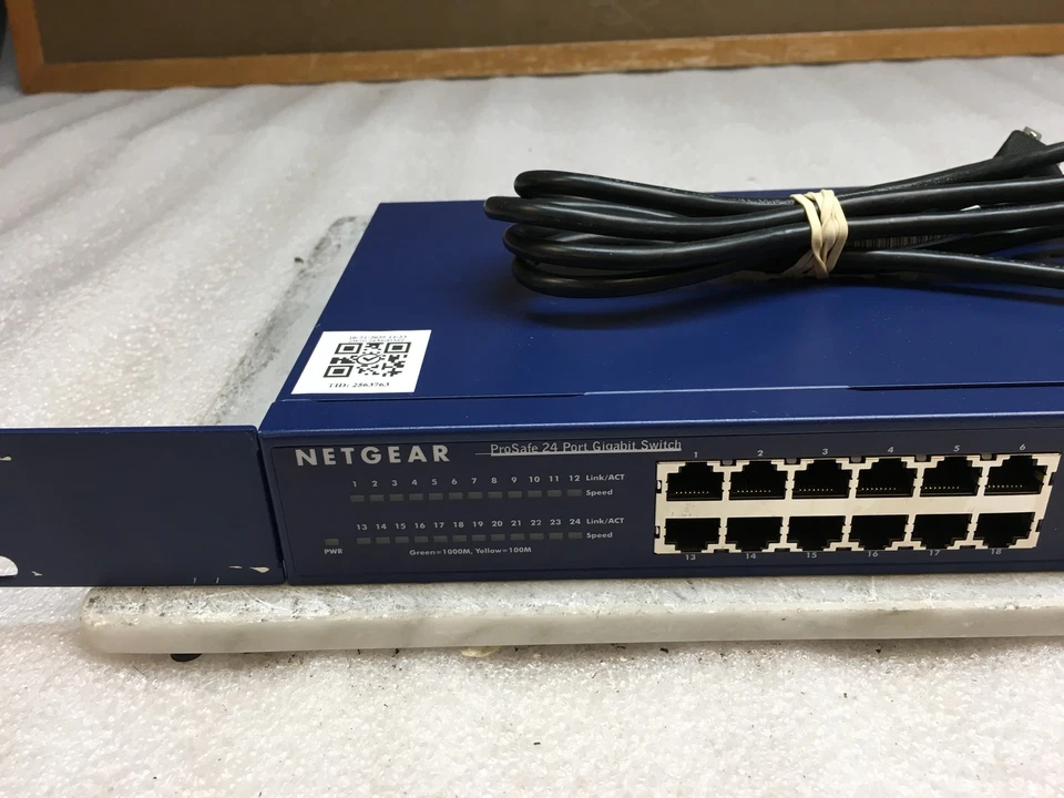 Netgear ProSafe JGS524 v2 24-Port Gigabit Unmanaged Switch w/ Rack Ears - Image 2 of 4