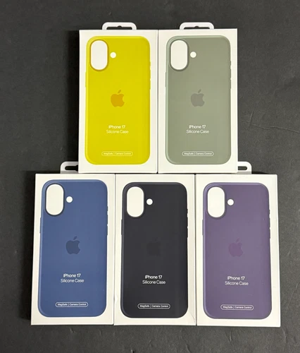 Genuine Apple Silicone Case w/ MagSafe for iPhone 17 Pop-Up MagSafe Animation