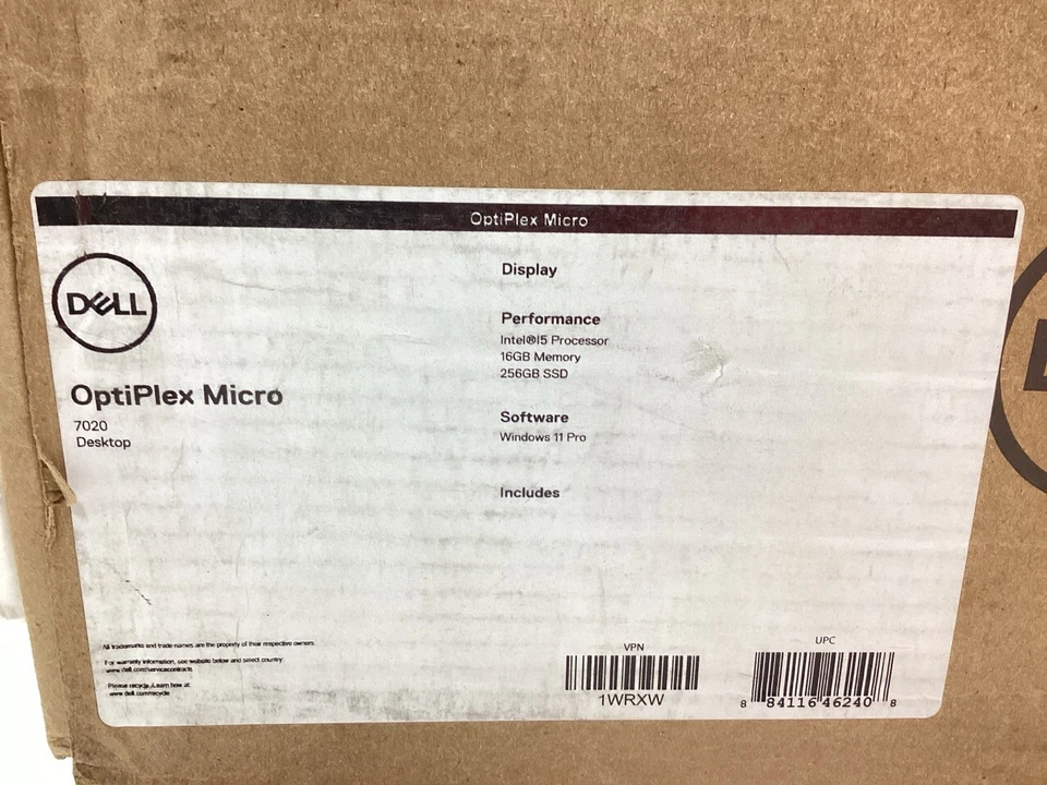 Dell OptiPlex SFF Micro 7020 i5-14500T 16GB 256GB SSD WiFi 6E W11P - (1WRXW) - Image 3 of 3
