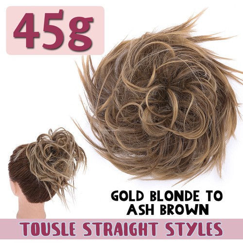 85G Thick Real as Human Messy Bun Hair Piece Scrunchie Updo Wrap Hair Extension - Picture 35 of 49
