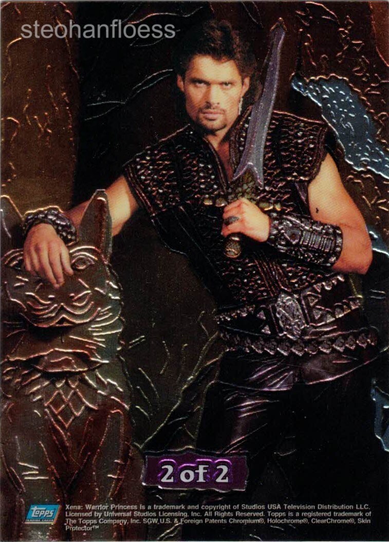 1999 Topps Xena Warrior Princess Series 3 Destiny Bound Double-Sided Chromium #2 - Picture 2 of 2