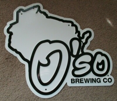 O'SO BREWING oso night rain hop whoopin METAL TACKER SIGN craft beer brewery A