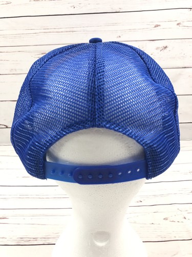 Vintage Speedway Trucker Hat Cap Blue White Snap Back New - Picture 5 of 8