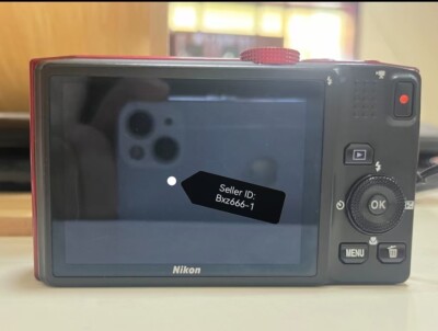 Nikon COOLPIX S8200 Red Digital Camera 16.1MP Compact 14x zoom