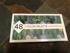 Gen Crafts 48 solid water color palette paper new sealed