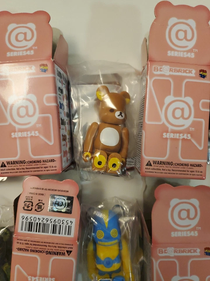 Be@arbrick Serie 45 100% Bearbricks Lote de 8 Medicom Juguete Secreto Vinilo Suave Más Foto 3 de 4