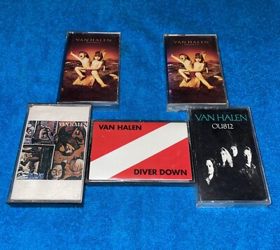 Cassette Tape Lot Bundle Van Halen : Balance , Fair Warning , Diver Down , OU812