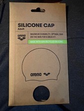 Arena Black Silicone Speckled Swim Cap Unisex Adult 12 yrs - B6