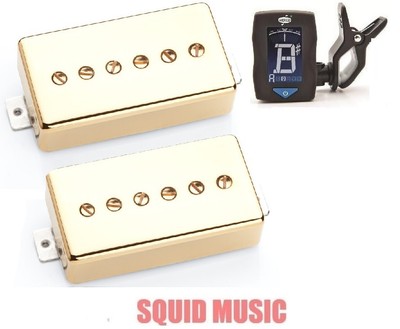 Seymour Duncan Phat Cat Gold Cover Set SPH90-1b & SPH90-1n (FREE 