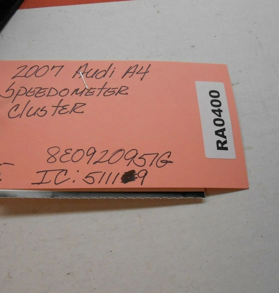 2007 Audi A4 speedometer cluster 8E0920951G  ic# 51119  RA0400 - Изображение 3 из 3