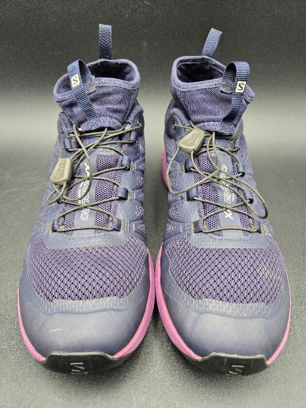 Scarpe Salomon donna 9 5 XA enduro trail running elastiche lacci rapidi 392419 viola