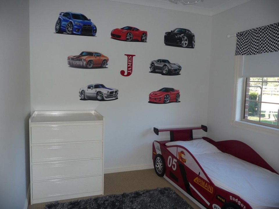 Ford Mustang 20052009 Cartoon Car Wall Decal Sticker Graphic Man Cave